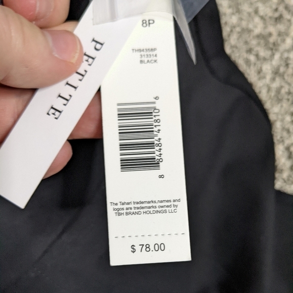 NWT Tahari black work slack 8P - Picture 8 of 9